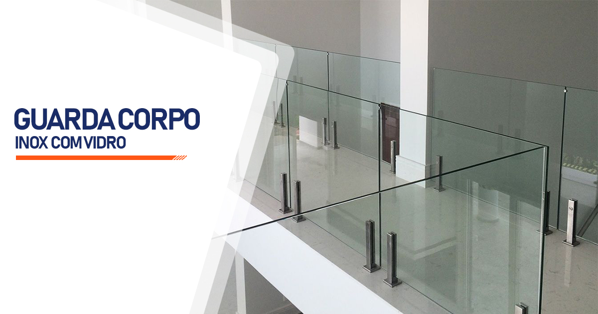 Guarda Corpo de Inox com Vidro  Itu Alto SP